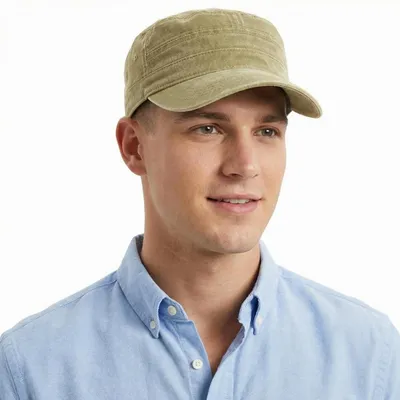 Obrázok produktu pre Armádna čiapka, uni, nastaviteľná, bavlna, farba khaki, obvod 56-60 cm