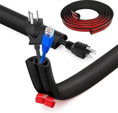 Obrázek produktu pro Flexibilní kabelový žlab v šedé barvě, 2 cm x 3 m