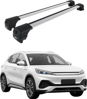 Produktbild von Dachträger Gepäckträger für BYD Atto 3 2022-2025 ABE Aluminium Grau 2tlg