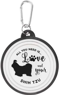 Produktbild von Hundenapf Shih Tzu Walkies by bb-Klostermann - Faltbarer Hundenapf to go