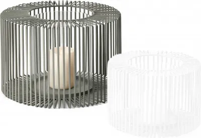 Zdjęcie produktu dla Philippi Oslo Windlicht L Stahl, pulverbeschichtet, Glas 254027