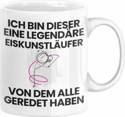 Produktbild von Eiskunstläufer Geschenk Tasse Lustige Geschenkidee Geburtstag für Eiskunstläufer Ich Bin Dieser Legendäre Eiskunstläufer Von Dem Alle Geredet Haben Kaffee-Becher (Weiß)
