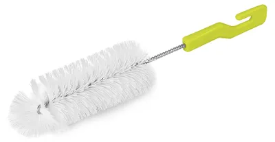 Obrázek produktu pro Kartáč na láhve - Plast - 26 cm - Bílá, zelená a stříbrná