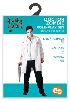 Immagine prodotto di Costume da adulto "Dottor Zombie", taglia 52 - Godan