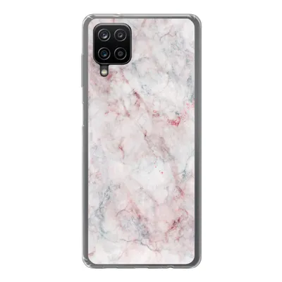 Produktbild von MuchoWow® Handyhülle Schutzhülle Hülle für Samsung Galaxy A12 Marmor - Rot - Naturstein Silikon Softcase Handy Hülle - Bild