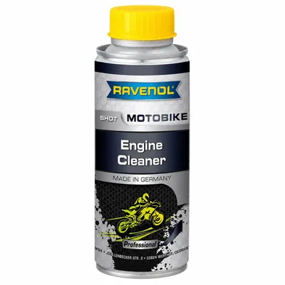Produktbild von RAVENOL Motobike Engine Cleaner Shot 100 ml – Motorrad Motorspülung für 4-Takt Motoren, Ölkreislauf & Motorreinigung