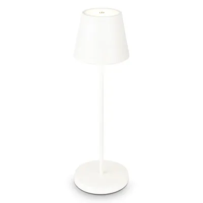 Image de Lampe de table LED rechargeable dimmable 38x12cm extérieur terrasse jardin IP54 2,6W 240lm touchdimmer batterie câble USB 2700K blanc chaud