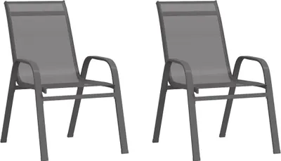 Zdjęcie produktu dla VidaXL 318778, Taras, Tkanina, Stal, Szary, 550 mm, 650 mm, 890 mm
