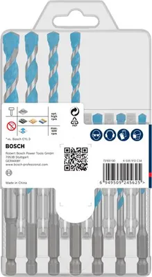 Produktbild von EXPERT HEX-9 Multi Construction Bohrer-Set, D= 5/5,5/6/6/7/8/10 mm, 7-tlg.