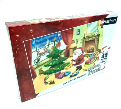 Produktbild von Nathan 864683 Ein lebhaftes Weihnachten Puzzle 45 Teile 36x26 cm