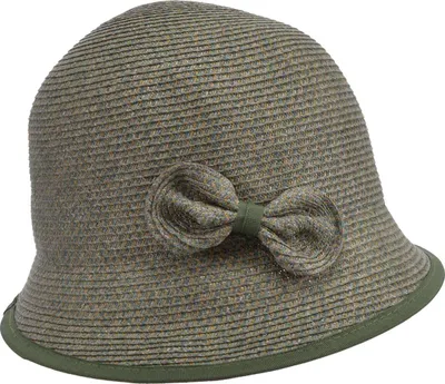 Seeberger rollbare Glocke Strohhut mit Aufschlag UV-Schutz 80 in grün