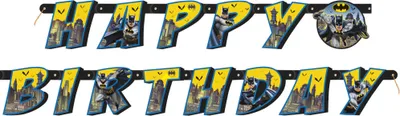 Produktbild von Batman Happy Birthday Girlande