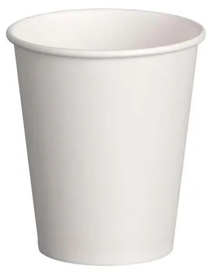 Produktbild von 100x Heiß- und Kaltgetränkebecher weiß Pappe beschichtet 200 ml (max 270ml)
