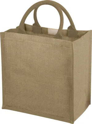 Image de Bullet Chennai Sac à provisions en jute PF1363 (30 x 19 x 30cm) (Naturel)