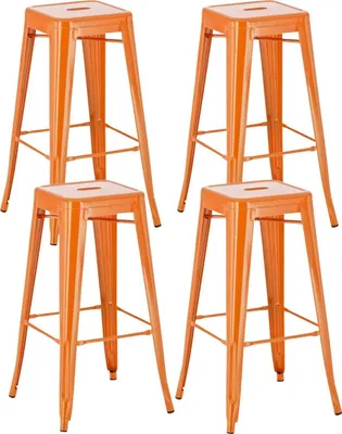 Produktbild von 4er Set Barhocker Joshua orange