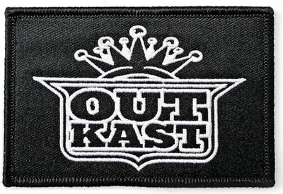 Image de Outkast - Logo de la couronne impériale - Ecusson thermocollant RO6780 (Taille unique) (Noir/Blanc)
