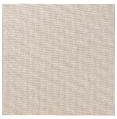 Produktbild von In- & Outdoor-Teppich Iowa Creme 300x300 cm Wohnzimmer Quadratisch Einfarbig Modern Kurzflor benuta Skandinavisch