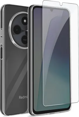 Produktbild von Mayaxess, Schutz-Set für Xiaomi Redmi 14C Schutzhülle und 9H Bildschirmfolie, Transparent