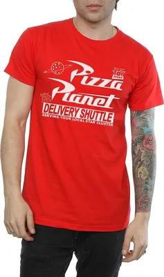 Produktbild von Toy Story - "Pizza Planet" T-Shirt für Herren BI1550 (L) (Rot)