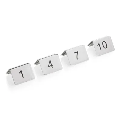 Image de Jeu de plaques de numérotation de table 1-12 WAS