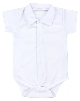 Produktbild von TupTam Baby Jungen Langarm oder Kurzarm Body mit Kragen  e Materialen , Farbe: Kurzarm Weiß, Größe: 62