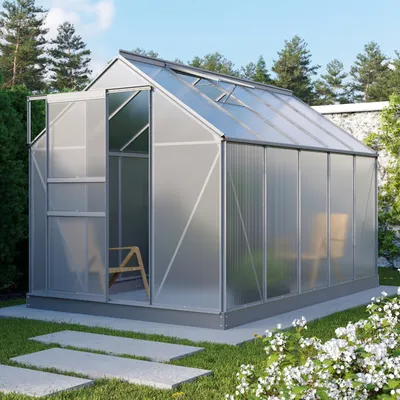 Produktbild von Vitavia Gewächshaus "Planet 6200" inkl. Fundament aluminium 6,2 m² 6 mm HKP