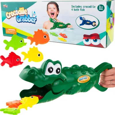 Zdjęcie produktu dla Ksl745035 Wodna Zabawka Do Kąpieli Na Plażę Do Wanny Łapacz Ryb Rybek Krokodyl