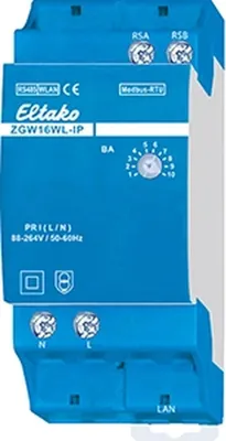 Produktbild von Eltako Modbus-Stromzähler MQTT-Gateway ZGW16WL-IP (22016001)