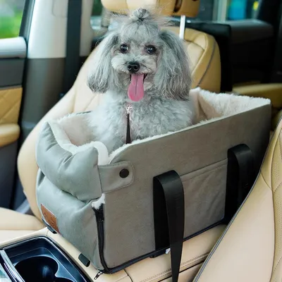 Produktbild von Hundeautositz für Haustiere, Sitzerhöhung bis 6 kg, mit Armlehnen, für Reisen