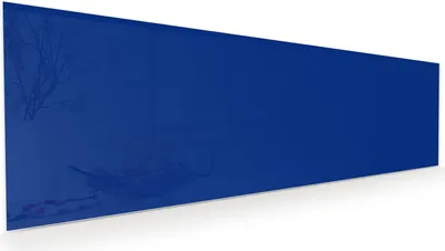 Produktbild von Glasbild 120x40cm in XXL für Wohnzimmer, Schlafzimmer Motiv Königsblauer Hintergrund I