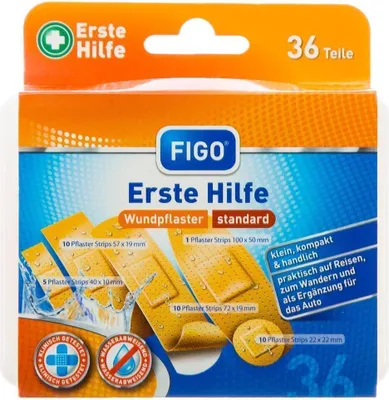 Produktbild von Figo Erste-Hilfe-Box 36teilig 1 St