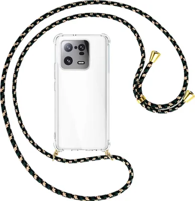 Produktbild von Handykette Backcover-Schutzhülle mit Band (Metall goldfarben) für Xiaomi 13 Pro (6.73'') - camouflage