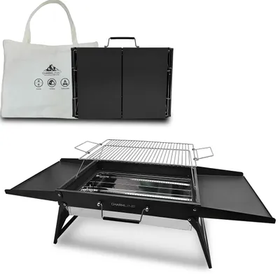 Productafbeelding van Houtskoolbarbecue Opvouwbaar - Compact Draagbaar - 1390 cm2 Grilloppervlak