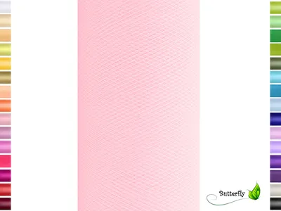 Produktbild von 9m Rolle Tüll 50cm, Farbauswahl:rosa 148