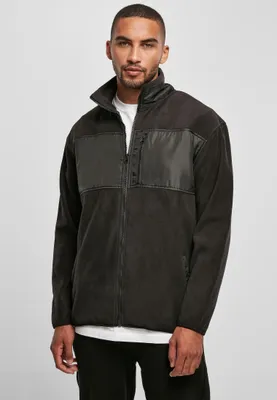 Obrázek produktu pro Bunda Urban Classics Patched Micro Fleece Jacket black - S