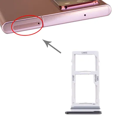 Obrázek produktu pro Držák pro dvě SIM karty pro Samsung Galaxy Note 20 Ultra, černý, s přihrádkou pro kartu Micro SD