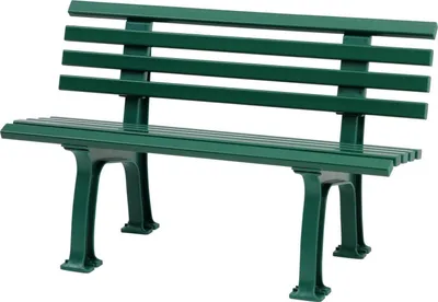 Produktbild von Gartenbank Antigua | 2-Sitzer | Grün | HxBxT 74x120x54cm | Witterungs- & UV-beständiger Kunststoff | Parkbank Sitzbank Außenbereich Garten Balkon Terrasse