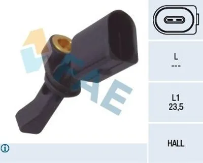 Produktbild von FAE ABS Sensor Raddrehzahl Hinten Links für VW POLO (9N) 78066