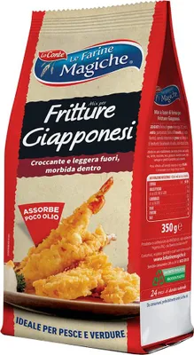 Produktbild von Lo Conte Le Farine Magiche Mix per Tempura Frittura Weizenmehl Typ 1 fein, 1 x 350g