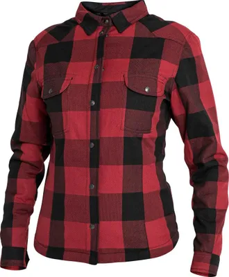 Image de Chemise moto John Doe Motoshirt XTM pour femmes, noir/rouge, 3XL