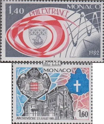 Produktbild von Briefmarken Monaco 1982 Mi 1532,1535 (kompl.Ausg.) postfrisch Briefmarkenausstellung
