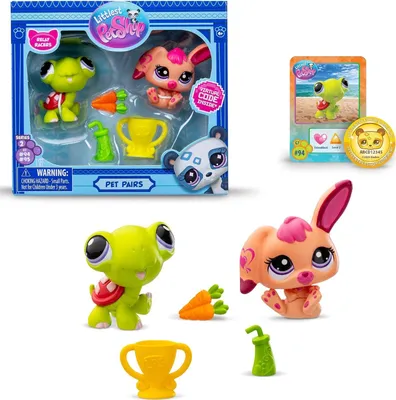 Obrázok produktu pre Littlest Pet Shop korytnačka a ružový králik + príslušenstvo