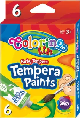 Obrázek produktu pro Colorino barvy temperové 6 barev 12 ml v tubě