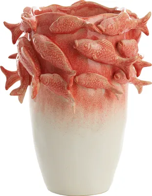 Produktbild von Light & Living - Vase FISCH - 29x28x36,5cm - Rot