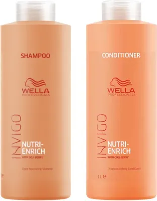 Produktbild von Wella | Shampoo + Conditioner INVIGO Nutri-Enrich - 1000ml - Intensivpflege - Feuchtigkeit - Glanz