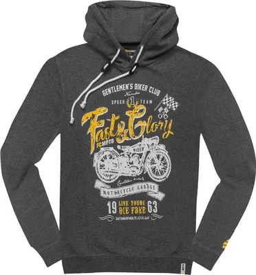 Immagine prodotto di FC-Moto Felpa con cappuccio Fast and Glory, grigio, S