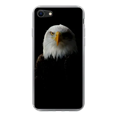 Produktbild von MuchoWow® Handyhülle Schutzhülle Hülle für iPhone 8 Adler - Vogel - Schwarz Silikon Softcase Handy Hülle - Schutzhaube
