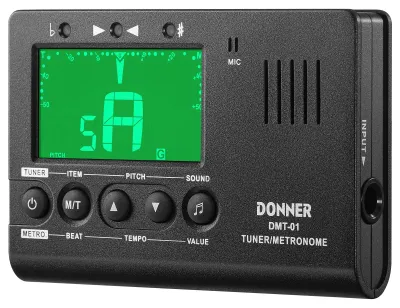 Produktbild von Donner 3 in 1 Metronom Stimmgerät, elektronisches Metronom für Gitarre, LCD Display, chromatisch