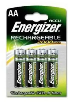 Produktbild von Energizer 7638900249101, Wiederaufladbarer Akku, AA, Nickel-Metallhydrid (NiMH), 1,2 V, 4 Stück(e), 2000 mAh