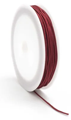 Produktbild von Vintageparts 10 m Nylonkordel bordeaux weinrot 1 mm